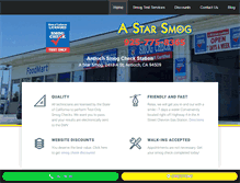Tablet Screenshot of antiochstarsmogcheck.com